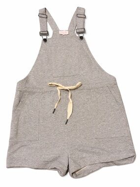 Pink Lily Womens Light Gray Knit Short Romper